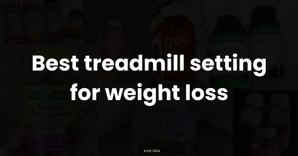 best treadmill settings for fat loss